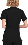 Picture of Cherokee Womens Mock Wrap Knit Panel Solid Scrub Top (CH-WW650)