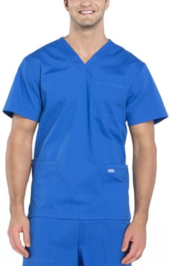 Picture of Cherokee Mens Utility 4-Pocket V-Neck Scrub Top (CH-WW695)