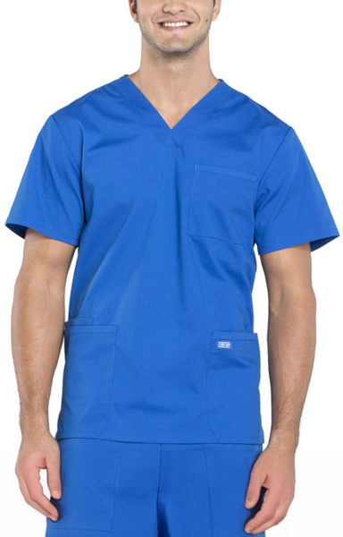 Picture of Cherokee Mens Utility 4-Pocket V-Neck Scrub Top (CH-WW695)