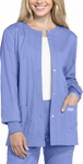 Picture of Cherokee Womens Snap Front Warm-Up Solid Scrub Jacket (CH-WW340)