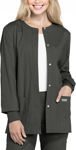 Picture of Cherokee Womens Snap Front Warm-Up Solid Scrub Jacket (CH-WW340)