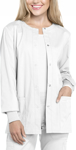 Picture of Cherokee Womens Snap Front Warm-Up Solid Scrub Jacket (CH-WW340)