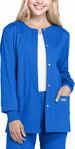 Picture of Cherokee Womens Snap Front Warm-Up Solid Scrub Jacket (CH-WW340)