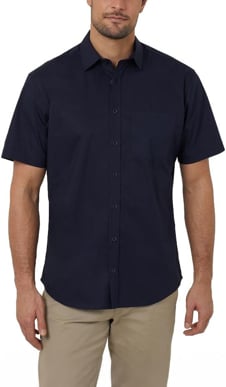 Picture of NNT Uniforms Avignon Short Sleeve Shirt - Navy (CATJDN-NAV)