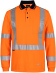 Picture of JB's Wear Hi Vis Long Sleeve NSW/QLD Rail Biomotion X-Back Polo (6DAQL)