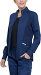 Picture of Cherokee Womens Zip Front High Low Solid Scrub Jacket (CH-WW301)