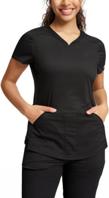 Picture of Cherokee Womens 2 Pocket Sweetheart V Neck Scrub Top (CH-WW601)