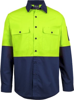 Picture of JB's Wear Hi VIs Class F Ripstop Long Sleeve Work Shirt (6HRFL)