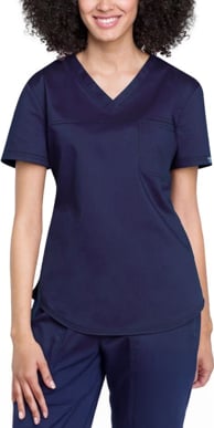 Picture of Cherokee Womens V-Neck Tuck-In Solid Scrub Top (CH-WW657)