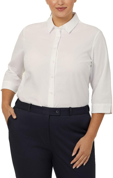 Picture of NNT Uniforms 3/4 Sleeve Shirt - White (CATU88-WHT)