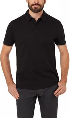 Picture of NNT Uniforms Mens Cotton Pique Polo - Black (CATJJX-BKP)