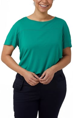 Picture of NNT Uniforms Boat Neck Jersey Top - Emerald (CATUHN-EMP)