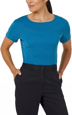 Picture of NNT Uniforms Matt Jersey Boat Neck Short Sleeve Top - Teal (CATUHN-TET)