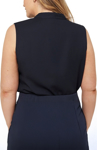Picture of NNT Uniforms Womens Satin Back Crepe Sleeveless Top - Navy (CATUQX-NAV)