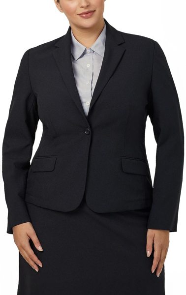 Picture of NNT Uniforms 1 button mid length jacket - Black (CAT1E4-BLK)