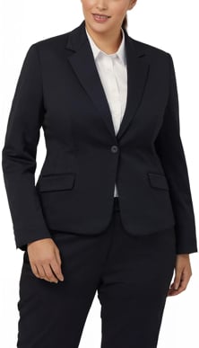 Picture of NNT Uniforms 1 Button Cropped Jacket - Black (CAT178-BKP)