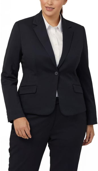 Picture of NNT Uniforms 1 Button Cropped Jacket - Black (CAT178-BKP)