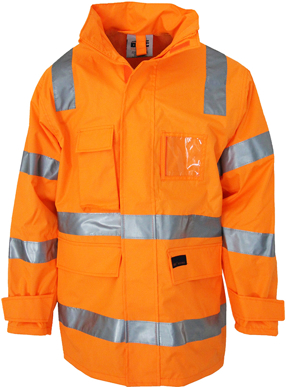 Picture of DNC Workwear Hi Vis VIC Rail Rain Jacket (3968(DNC))