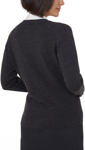 Picture of NNT Uniforms V-Neck Cardigan - Charcoal (CAT518-CHP)