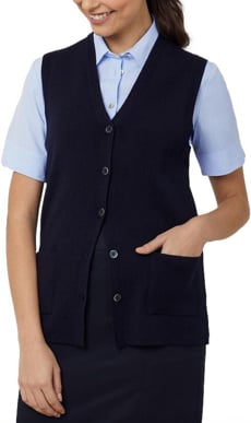 Picture of NNT Uniforms V-Neck Vest - Dark Navy (CAT51D-NDP)