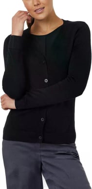 Picture of NNT Uniforms Detail Cardigan - Black (CAT5AP-BKP)