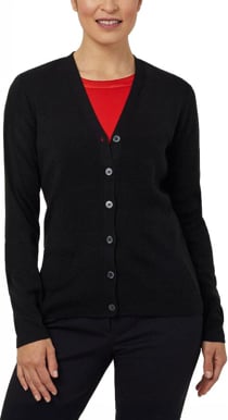 Picture of NNT Uniforms Button front cardigan - Black (CAT5BR-BLK)