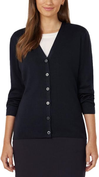 Picture of NNT Uniforms Button front cardigan - Navy (CAT5BR-NAV)