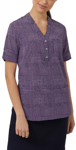 Picture of NNT Uniforms Short Sleeve Tunic - Navy/Violet (CAT9R9-NVL)