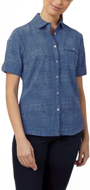 Picture of NNT Uniforms Short Sleeve Action Back Shirt - Navy/Blue (CAT9S2-NBL)