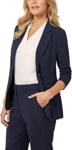 Picture of NNT Uniforms Womens Crepe Stretch Longline Jacket - Navy (CAT1H8-NAV)