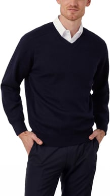 Picture of NNT Uniforms V-Neck Sweater - Dark Navy (CATE28-NDP)