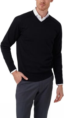 Picture of NNT Uniforms V-Neck Sweater - Charcoal (CATE2B-CHP)