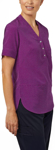 Picture of NNT Uniforms Silvi Spot Print Short Sleeve Tunic - Purple (CAT9XP-PUR)