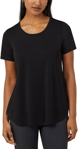 Picture of NNT Uniforms Matt Jersey Short Sleeve Swing Top - Black - Black (CATUQW-BKP)
