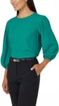 Picture of NNT Uniforms French Georgette 3/4 Sleeve Top - Emerald (CATUPM-EMD)