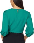 Picture of NNT Uniforms French Georgette 3/4 Sleeve Top - Emerald (CATUPM-EMD)