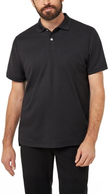 Picture of NNT Uniforms Short Sleeve Polo - Black (CATJ2M-BKP)