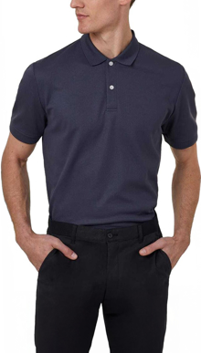 Picture of NNT Uniforms Anti-bacterial Polyface Short Sleeve Polo - Dark Charcoal (CATJ2M-DCP)