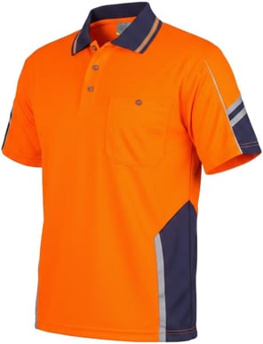 Picture of Syzmik Mens Hi Vis Squad Short Sleeve Polo (ZH237)