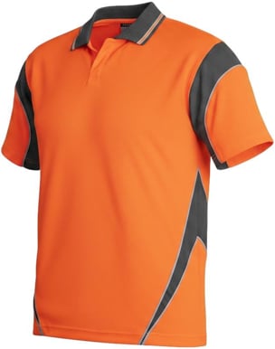 Picture of Syzmik Mens Hi Vis Aztec Short Sleeve Polo (ZH248)