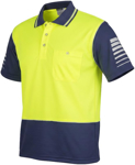 Picture of Syzmik Mens Hi Vis Zone Short Sleeve Polo (ZH236)