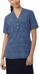 Picture of NNT Uniforms Short Sleeve Tunic - Navy/Blue (CAT9R9-NBL)