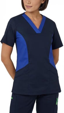 Picture of NNT Uniforms Next-Gen Antibacterial Nightingale Scrub Top - Midnight (CATULL-MDN)