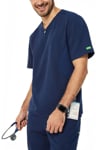 Picture of NNT Uniforms Invigorate Charles Scrub Top - Navy Blue (CATRHL-NVB)