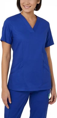 Picture of NNT Uniforms Next-Gen Antibacterial Florence Scrub Top - Cobalt (CATULM-COP)