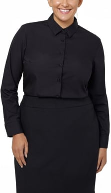 Picture of NNT Uniforms Long Sleeve Shirt - Black (CATU67-BLK)