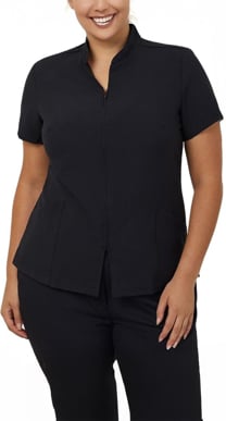 Picture of NNT Uniforms Zip Front Tunic - Black (CATU68-BLK)