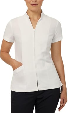 Picture of NNT Uniforms Zip Front Tunic - White (CATU68-WHT)