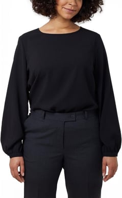 Picture of NNT Uniforms Long Sleeve Blouse - Black (CATUCM-BLK)