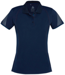 Picture of Biz Collection Womens Razor Short Sleeve Polo (P405LS)